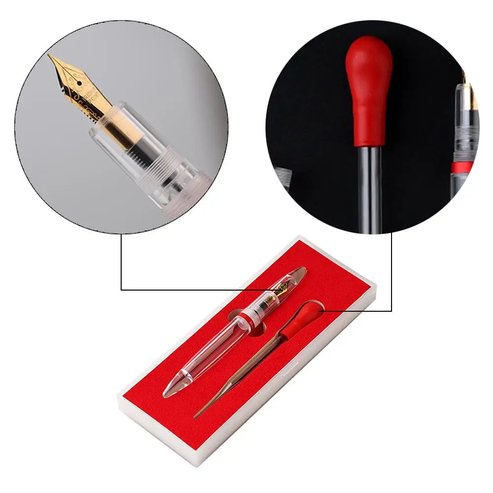 Прозрачный капельница Moonman M2 ручка-фонтанчик большой емкости для хранения чернил