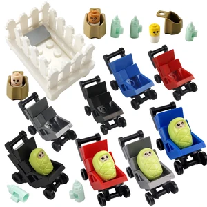 Друзья, детская коляска, строительные блоки для детей на детскую кроватку бутылка настольная лампа Модель игрушки Совместимость друзья