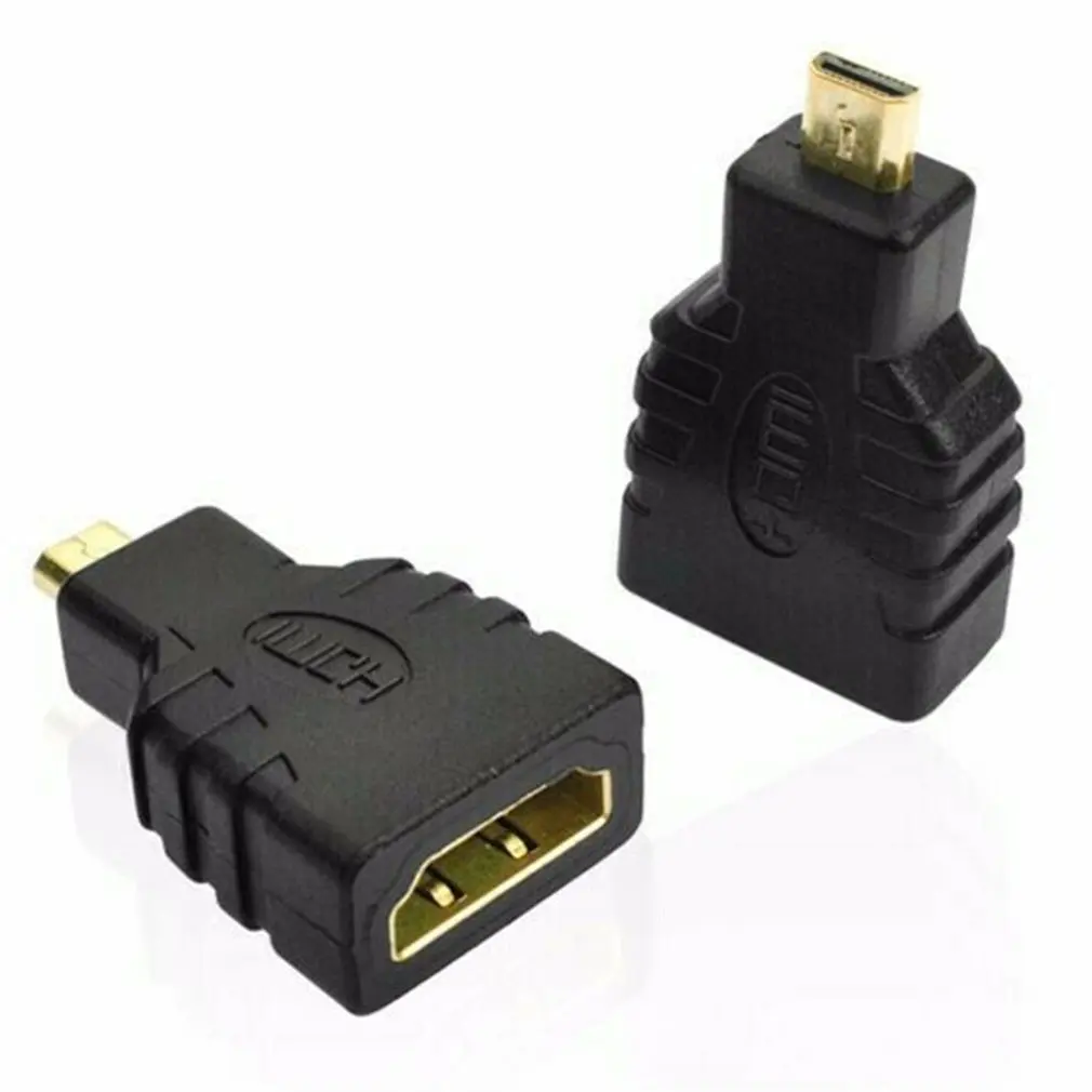 Адаптер Micro-HDMI на HDMI позолоченный 1080P Micro HDMI штекер на Стандартный HDMI для Raspberry Pi 4 Модель B модель