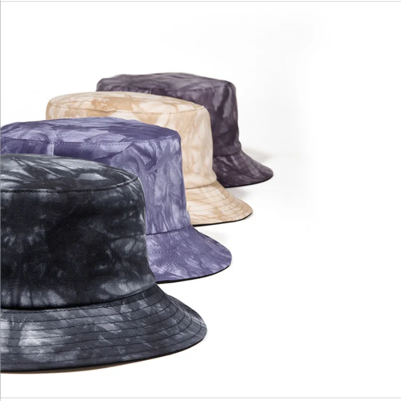 

2021 Spring and Summer Painting Leaf Print Cotton Bucket Hat Designer Bob Hat Art Teenage Painter Cap Outside Windproof Caps