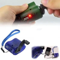 portable usb manual universal crank mobile phone emergency charger camping traveling office business trip accessories