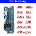 Док-разъем USB зарядное устройство порт зарядки гибкий кабель Micro плата для Samsung A02 A02S A12 A21 A21S A31 A51 A70 A71 A22 A32 4G