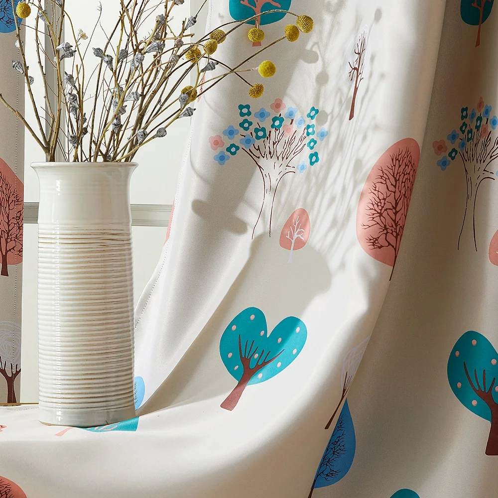 Светонепроницаемые шторы YokiSTG для гостиной детской спальни с рисунком дерева