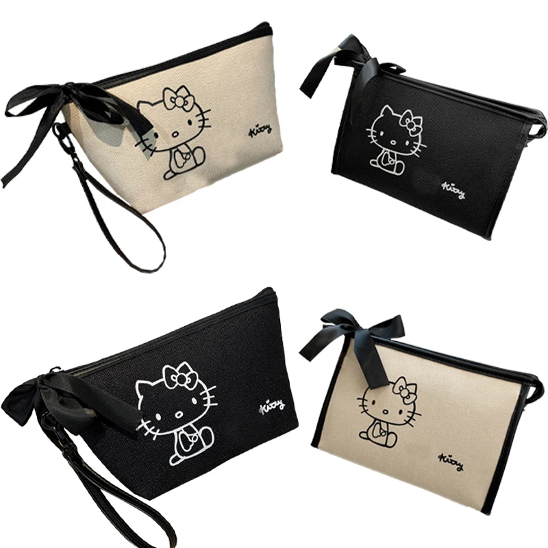 

Kawaii, новинка, горячая Распродажа, женская сумка Kitty, женская сумка для покупок, портативная косметичка, чехол для макияжа, сумка для стирки