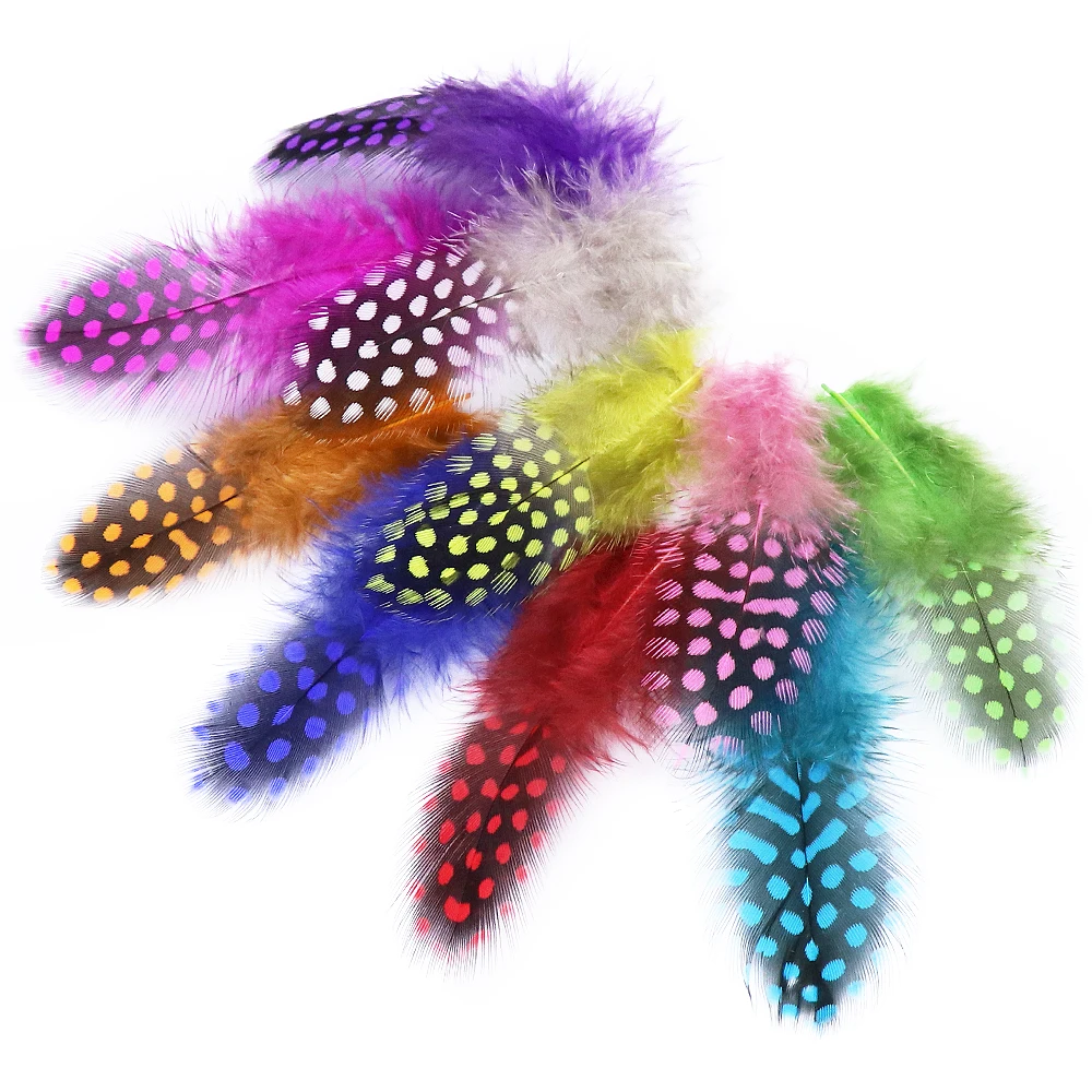 

Wholesale Natural Guinea Fowl Spotted Feather 5-10cm For Dream Catcher Crafts Jewelry Decor Wedding Accessories Plumes