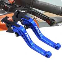 high quality short adjustable brake clutch levers aluminum for yamaha t max500 tmax530 sx dx tmax 500 530 motorcycle accessories