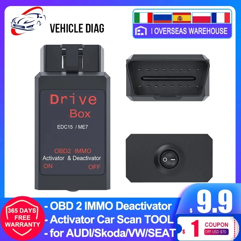 

Для VAG Привод Коробка OBD2 IMMO Деактиватор Активатор Привод Коробка для EDC15/ME7 для дизельных/бензиновых двигателей грузовик автомобиль диагнос...