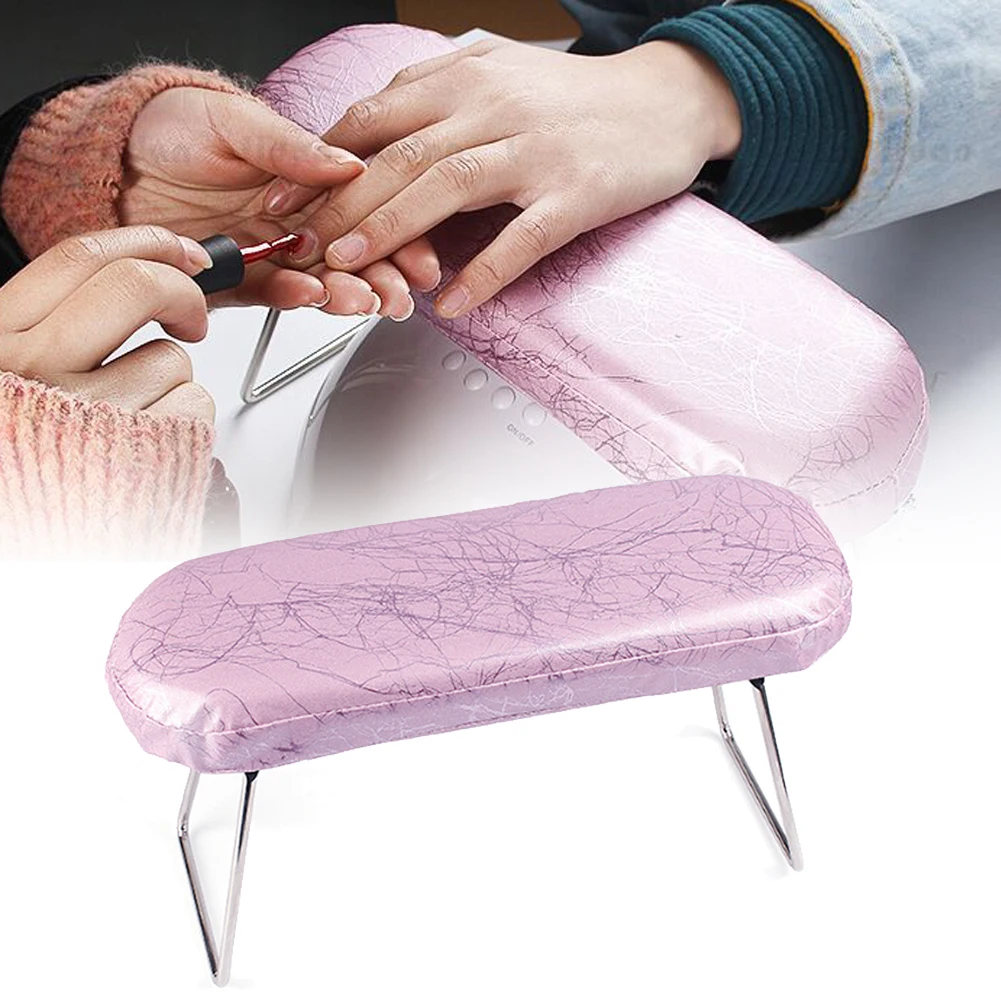 

1 pc Leather Nail Art Hand Waterproof Pillow Wrist Support Hand Holder Cushion Pad Table Manicure Pedicure Tool For Nail Lamp