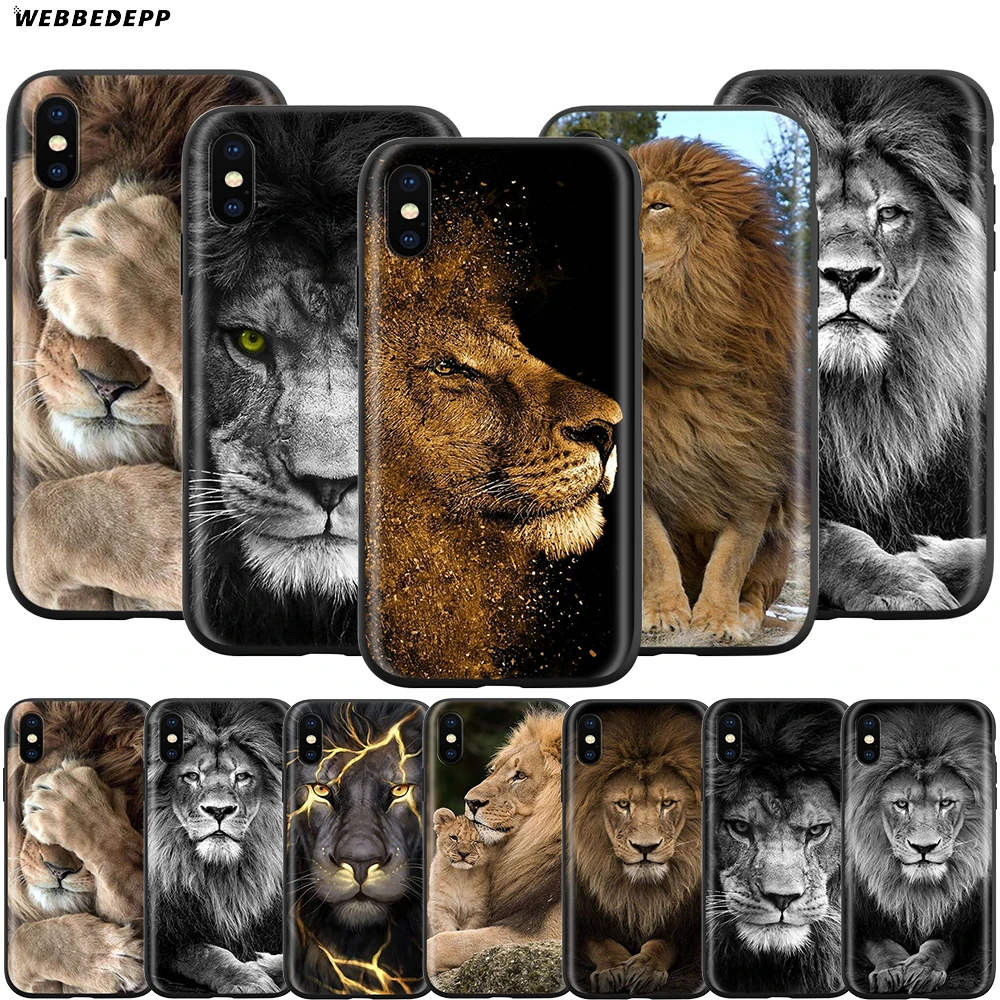 Webbedepp мужской чехол с Львом Альфа для Apple iPhone 12 Mini 11 Pro XS Max XR X 8 7 6 6S Plus 5 5S SE|Бамперы| |