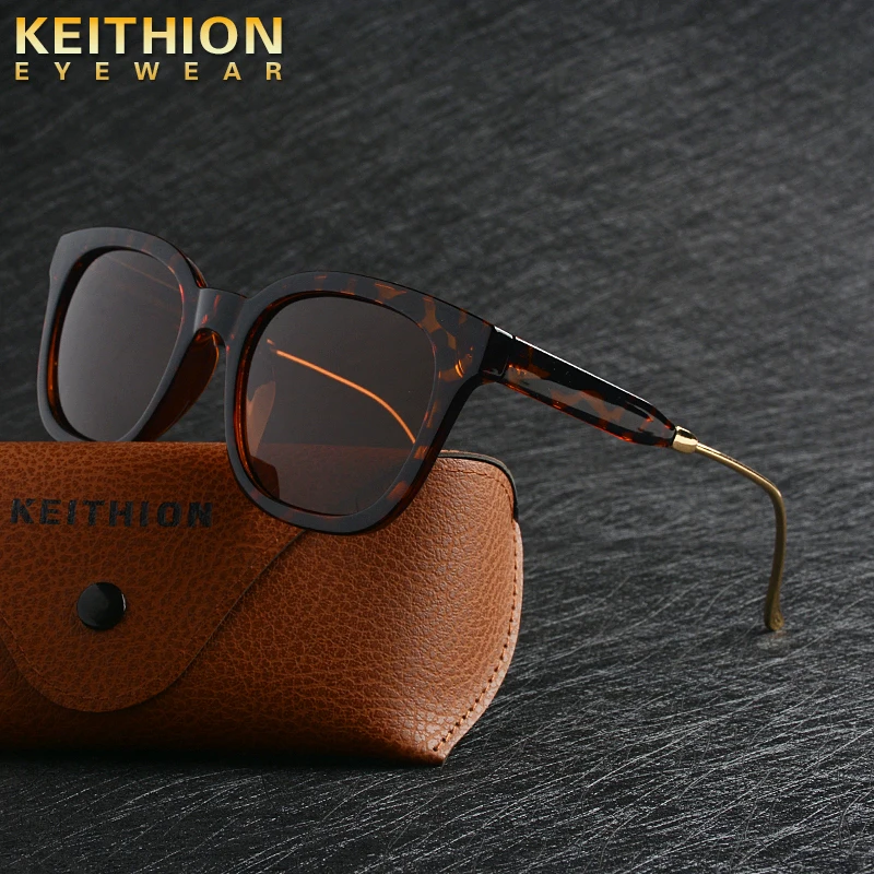 

KEITHION Classic Square Polarized Sunglasses Unisex UV400 Mirrored Glasses Driver Mirror Sun glasses Male Fishing Female Eyewear