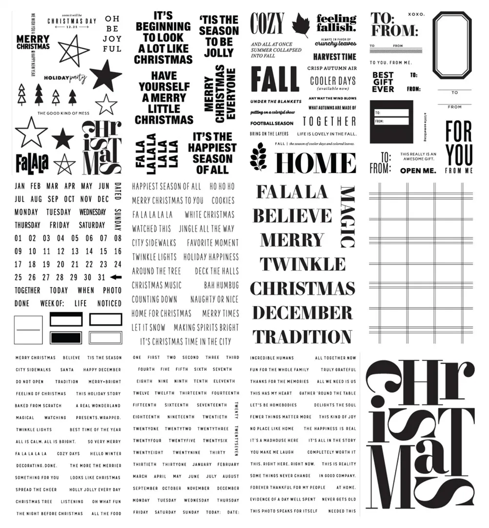 

2021 новый английский прозрачный штамп, штамп для резки/печать для DIY скрапбукинга/альбома, декоративные прозрачные штампы, листы A5057