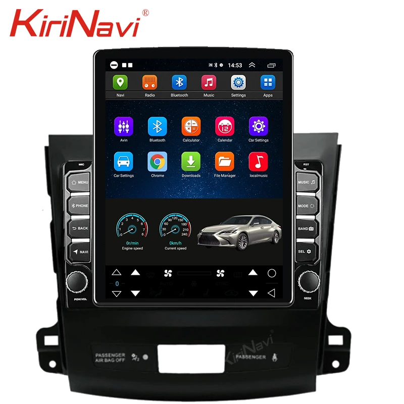 Автомагнитола KiriNavi с сенсорным экраном 9 7 дюйма Android 10 0 GPS навигацией для Mitsubishi