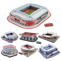 diy 3d puzzle jigsaw world football stadium european soccer playground assembled building model puzzle toys for children adults