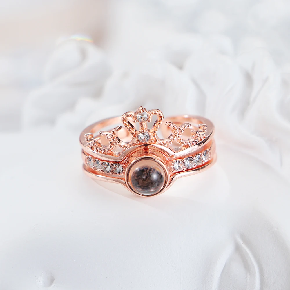 Проекционное кольцо романтические парные кольца 100 язык я люблю тебя свадебные