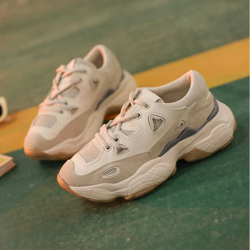 Прямая поставка женский кроссовки на толстой подошве увеличивающие рост 5 см