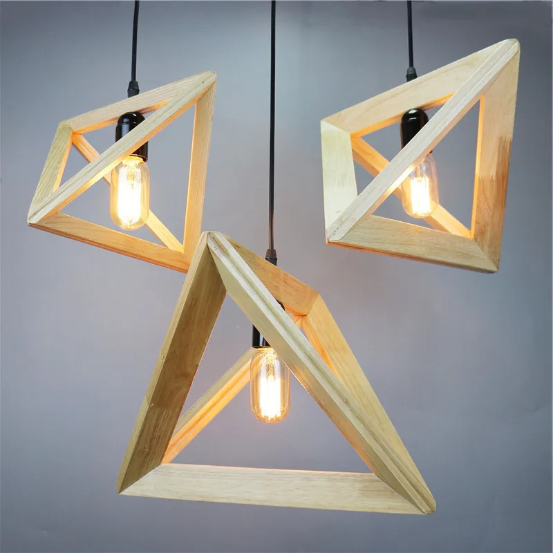 

vintage led wood pendant light art dining room modern hang lamp e27 nordic pendant lights living room restaurants bar droplight