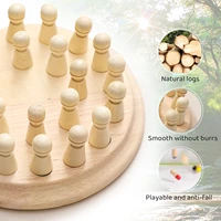 kids wooden toy puzzles color memory chess match game intellectual children party board games baby educational learning toys