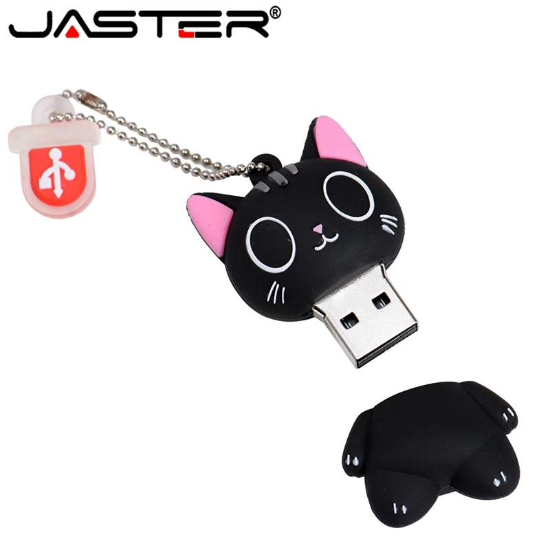 

JASTER usb pendrive cartoon cat usb flash drive et 4GB 8GB 16GB 32GB 64GB 128GB USB 2.0 pen drive usb memory stick u disk