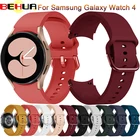 BEHUA 20 мм ремешок для часов Samsung Galaxy Watch 4 40 мм44 мм Gear S2 Active 2 ремешок для часов 4 классический 42 мм 46 мм браслет Correa