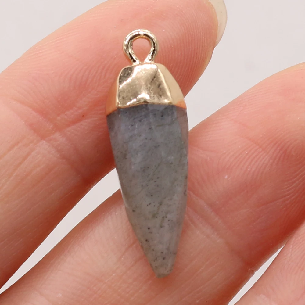 

Natural Stone Flash Labradorite Diamond Pendant Crafts DIY Necklace Bracelet Earring Jewelry Accessories Gift Making