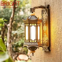 bright outdoor wall lamps bronze lighting led sconces classical waterproof retro for home balcony decoration