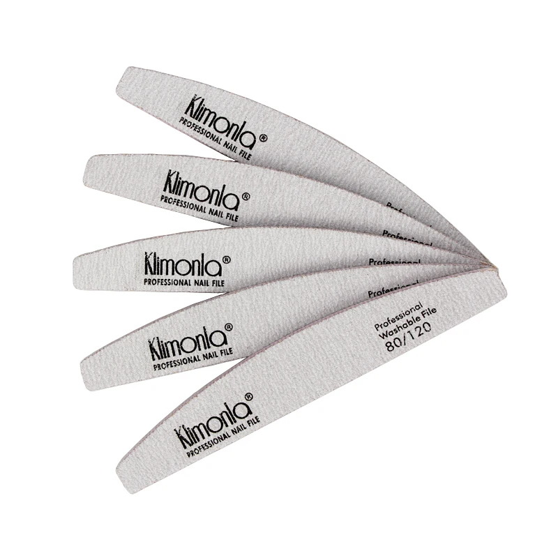 10 шт. Limes a ongles Professional Lima Per Unghie пилка для ногтей 80/120 зернистая шлифовка ногтей серая полоса Маникюр УФ гель лаковый файл инструмент