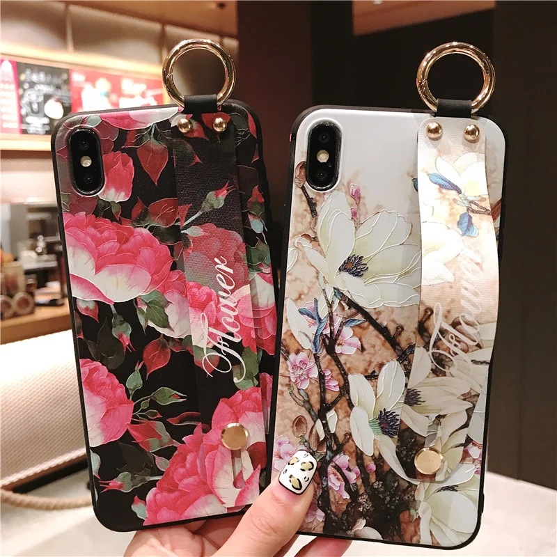 Чехол для телефона с объемным рисунком розы iphone X XS MAX Erases мягкий чехол из ТПУ