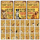 Kelly66 собака My Life Is Border Collie далматинский Мальтийский боксер, металлический знак, домашний декор, бар, настенная живопись, размер 20*30 см Dy169