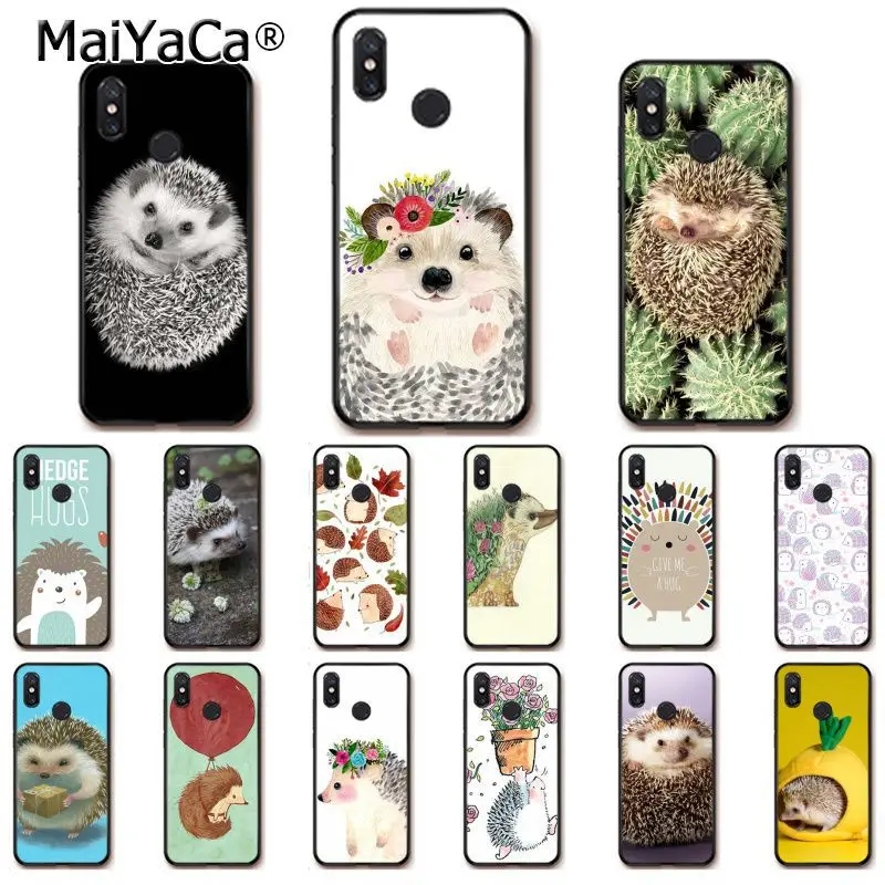 MaiYaCa Animal cute cartoon hedgehog painting Phone Case for Xiaomi Redmi8 4X 6A Redmi Go Redmi5 5Plus Note7 8ProA1 A2Lite