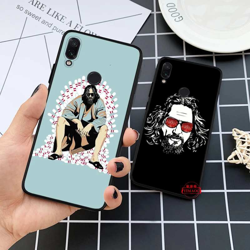 Фильм БОЛЬШОЙ ЛЕБОВСКИ Блестящий силиконовый случай для Redmi Примечание 4X5 Pro 6 5A