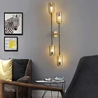 Скандинавский медный настенный светильник креативный прикроватный фон для телевизора настенный декоративный светильник для гостиной спальни золотой светодиодный светильник s