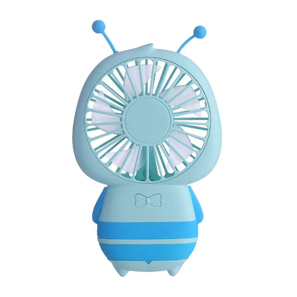 

Electric Fan NEW 2021 Mini Portable LED USB Rechargeable Cartoon Handheld Fan Little Hand Fans minirefrigerador portatil