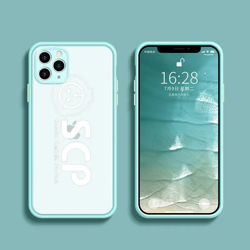 

Scp Special Containment Phone Case Transparent Matte For IPhone 7 8 11 12 S Mini Pro X XS XR MAX Plus Cover Shell