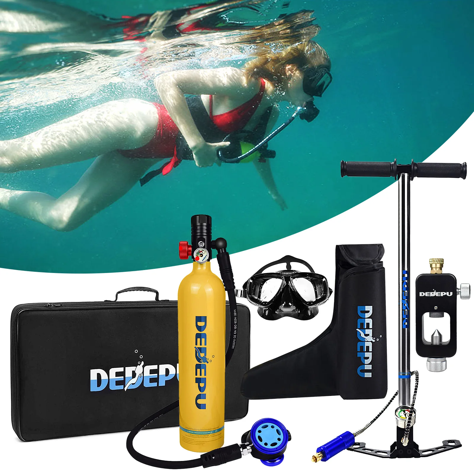 S5000 1L мини резервуар для Акваланга кислородный баллон 20 минут возможности