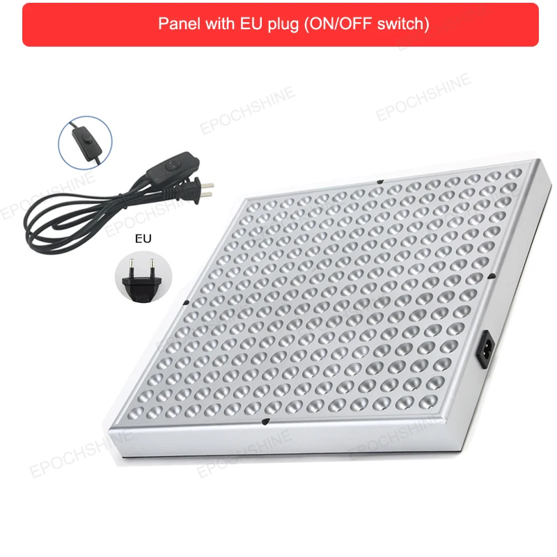 Panel EU plug 45 Вт Красный светодиодный светильник для терапии глубокого Красного 660нм около инфракрасного 850nmRed светильник для терапии омоложения кожи светильник для удаления морщин панель - Испускаемый цвет: Panel EU plug