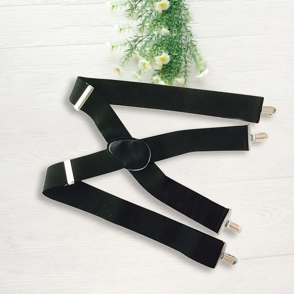 Новое поступление 50 мм Широкие мужские тяжелые подтяжки X-Back X-формы для брюк с