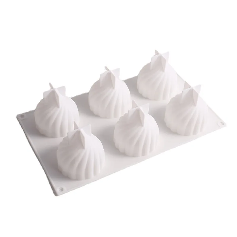 3D форма для свечи с 6 отверстиями силиконовые формы самостоятельного