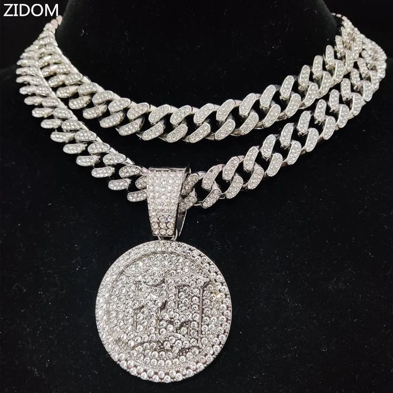 Ожерелье с подвеской в стиле хип-хоп для мужчин и женщин украшение из кубинской