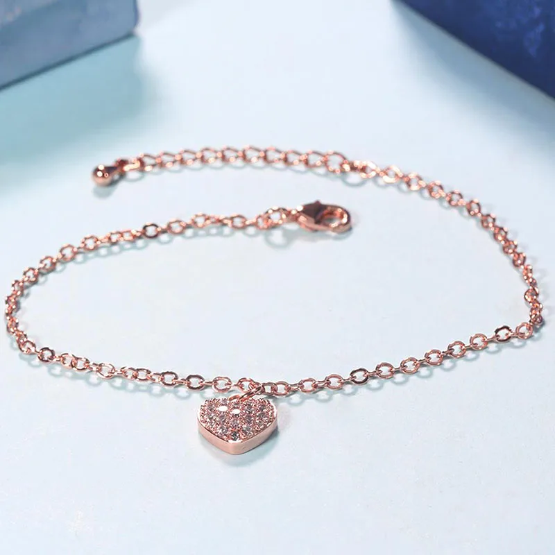 Jinzeyi браслет для женщин модные вечерние регулируемые персиковый в форме сердца