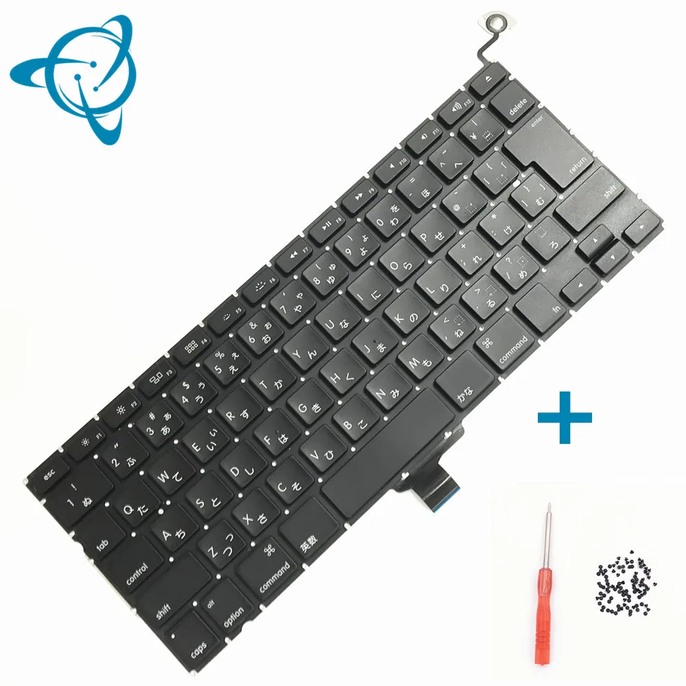 

shenyan NEW for Macbook Pro 13" Unibody A1278 Keyboard Japanese English+ Backlight Backlit +Screws Set 2009 2010 2011 2012 Year