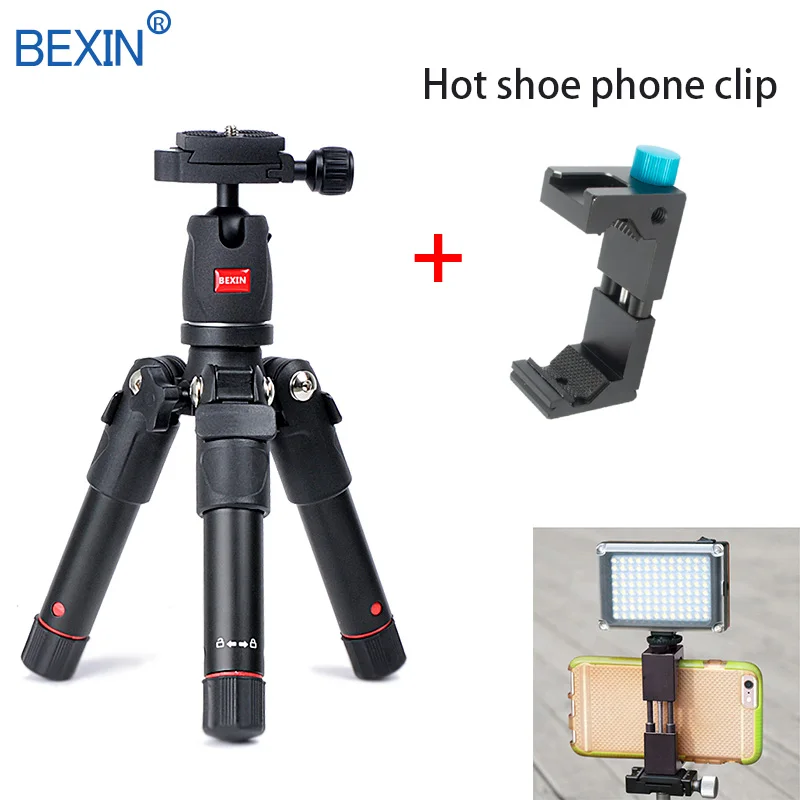 BEXIN мини-штатив dslr настольная камера подставка для телефона штатив Гибкий портативный складной дорожный штатив для dslr камеры с мини-шаровой головкой - Цвет: set 4