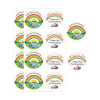 custom thank you for driving by stickers 2 inch drive by baby shower stickers for birthday party bridal shower wedding