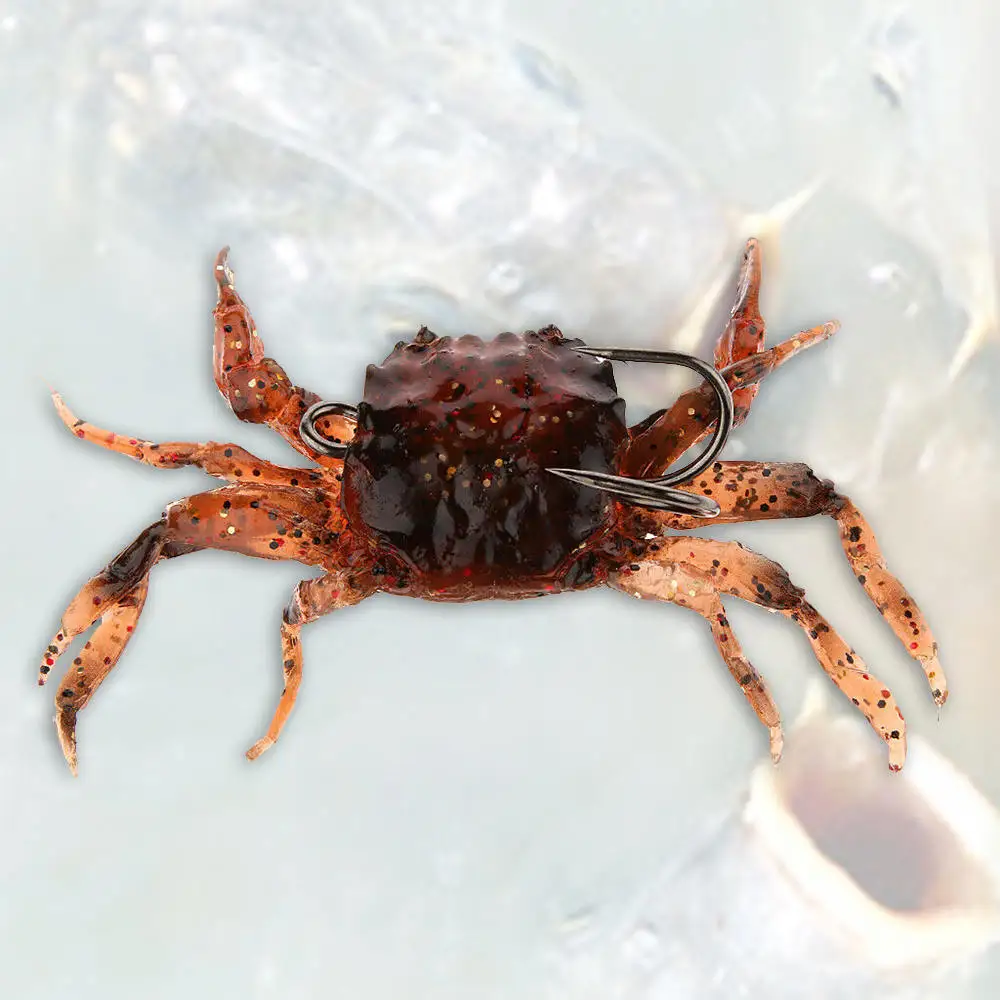 1 шт. рыболовные снасти Приманка Мягкая 3D краб моделирование морской рыбы крючок