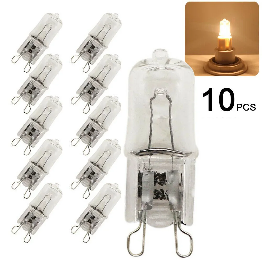 

10 шт. светильник ing лампы высокой Яркость Замена 230V 40W G9 галогенные Светильник лампы капсулы светодиодный светильник теплый белый