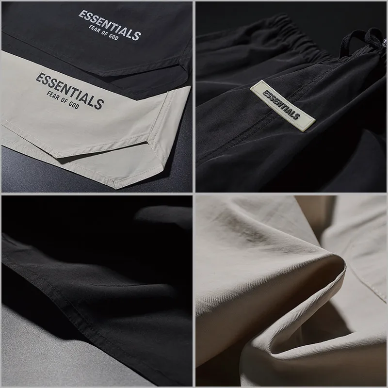 

2021 New Summer Black Street essentials reflective Compression Shorts men's shorts street clothes fitness shorts