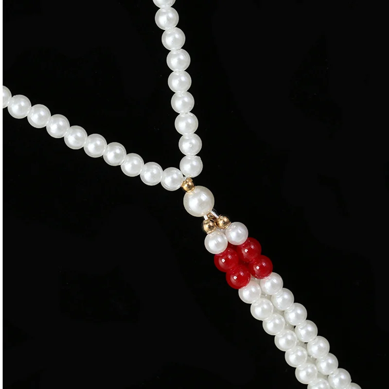 

Vintage Chinese Waist chain Han Cloth Accessories Pearls Beads Fringe Tassel Retro Lady Jewelry Cosplay Wedding Dress Belt