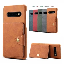 Luxuey Case for Samsung Galaxy Note 9 Case Hard Back Covers Capa for Samsung Galaxy S10 S9 Plus Case Leather Phone Wallet Coque