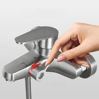 bathroom shower faucet stainless steel mixer tap hot and cold bathroom mixer mixing valve bathtub faucet shower faucets set