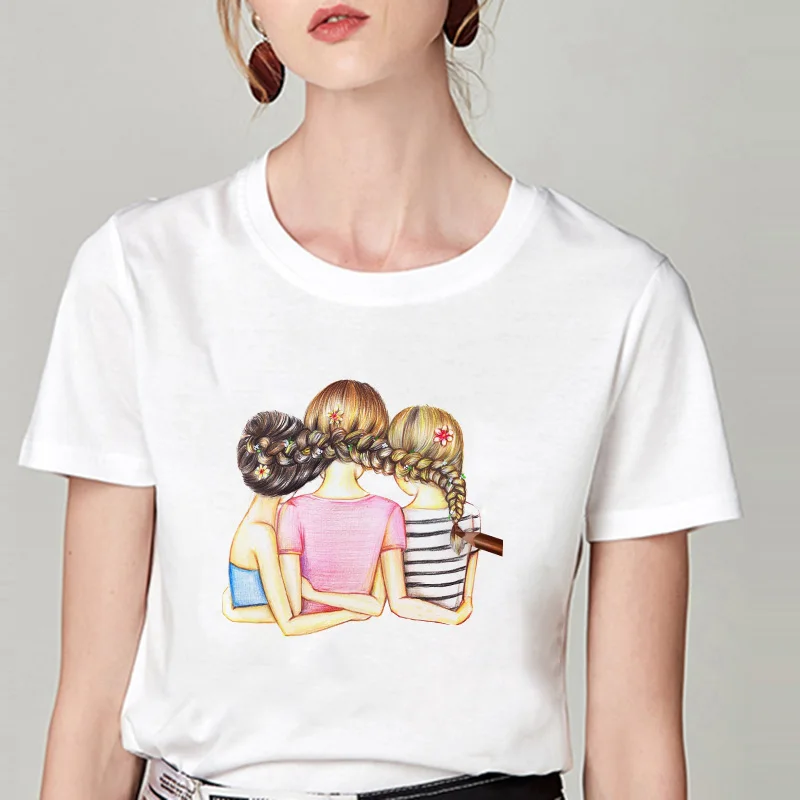 

Lus Los Women Tshirt Super Mama and Children Love Life Vogue Print T Shirt Harajuku Kawaii Streetwear White Top Tee Funny Shirt