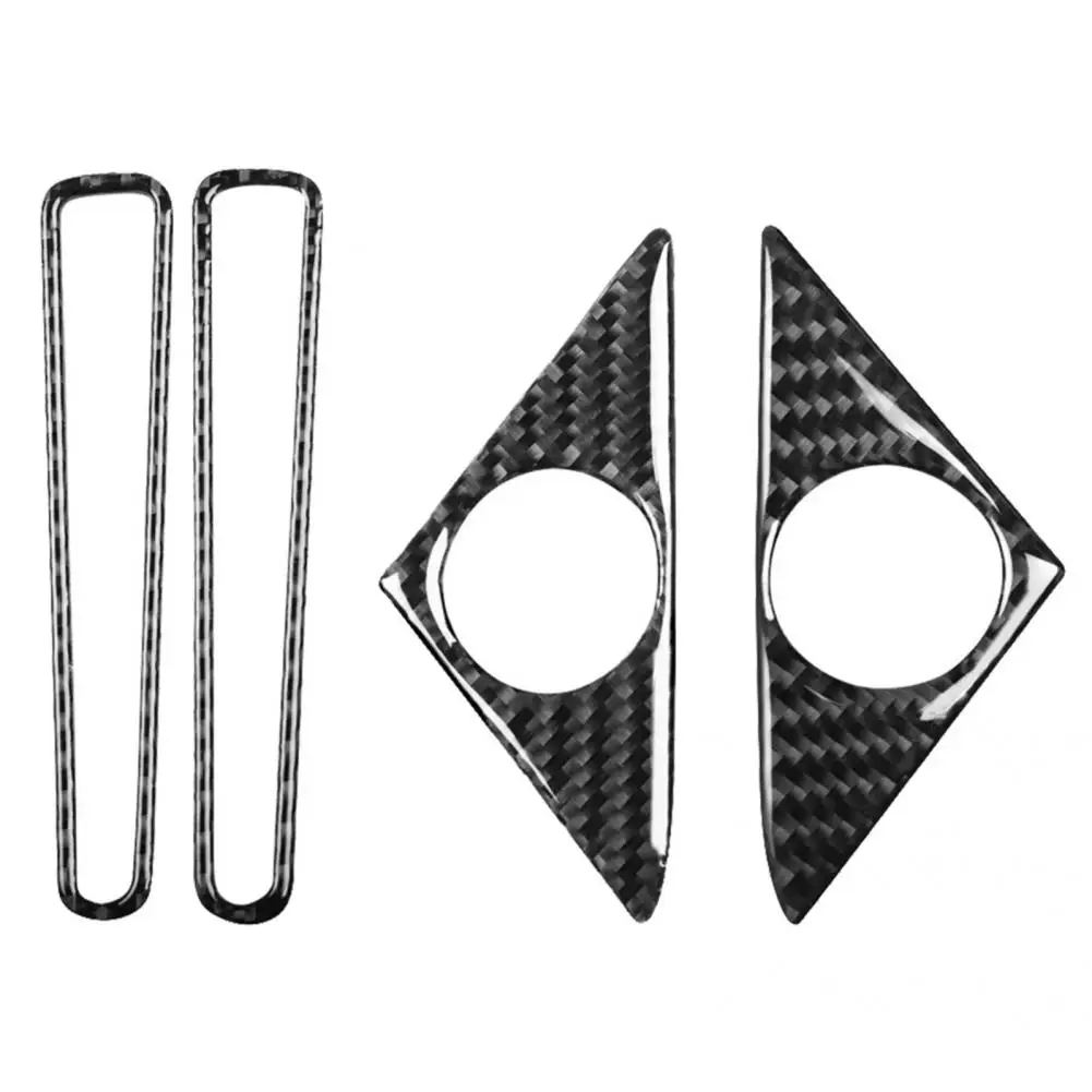 

4Pcs/Set Practical Car Door Speaker Panel Trim Decal Anti-scratch Door Air Outlet Panel Trim Sticker Eco-friendly